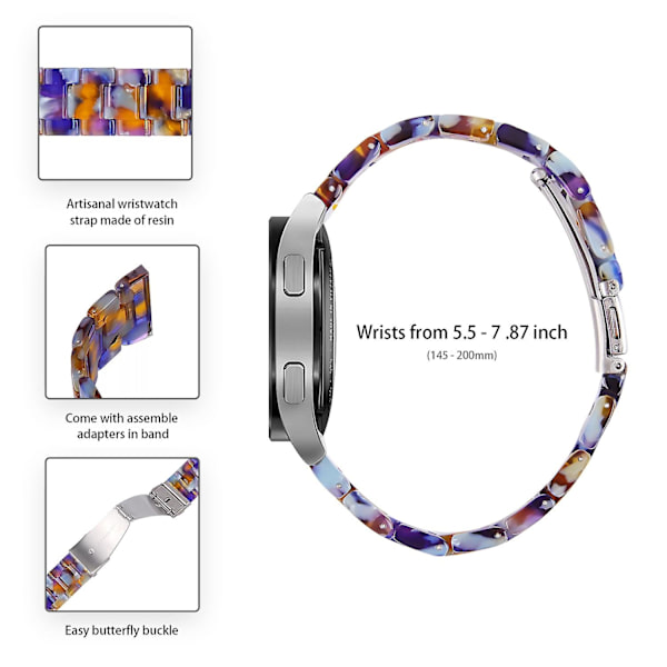 Garmin Vivoactive 4:lle Vaihtokellohihna 22mm Vedenkestävä Hartsikellohihna Jäämeri Blue Style O Garmin Vivoactive 4
