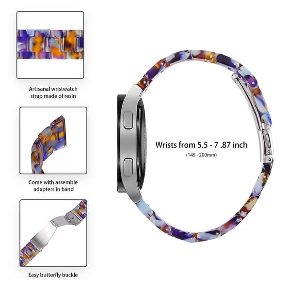 Garmin Vivoactive 4 -vaihtokello ranneke 22mm vedenpitävä hartsikellon ranneke jäämeri Blue Style O Garmin Vivoactive 4