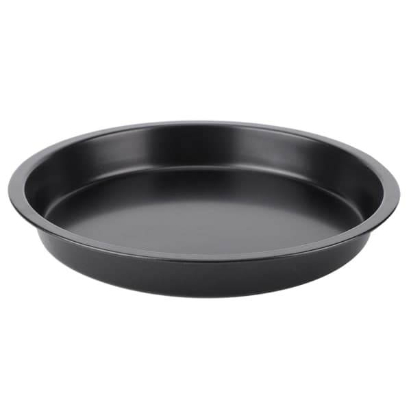 8 tommer køkken non-stick sort kulstofstål rund pizza pande bageplade form