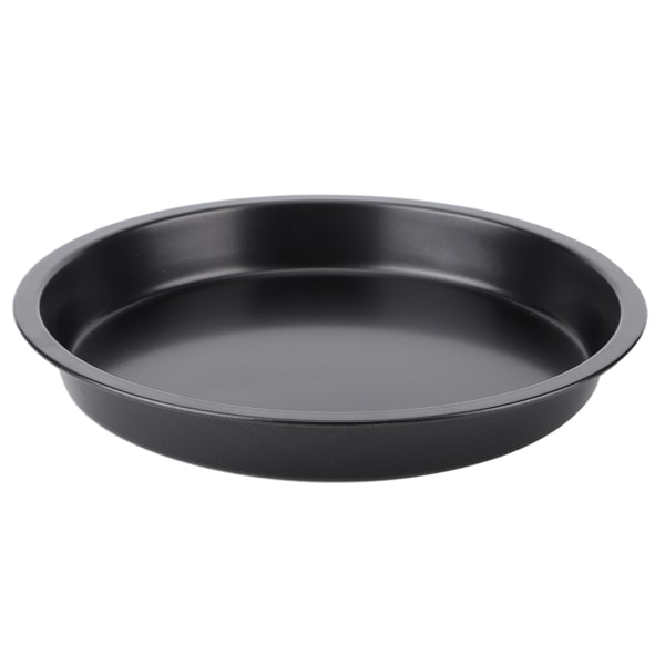 8 tuuman keittiö tarttumaton musta hiiliteräksinen pyöreä pizzapannu uunipellin lautasen muoto