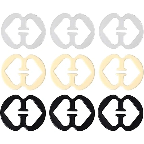 9 bh-stroppklips, bh-holder for justerbar skjuling