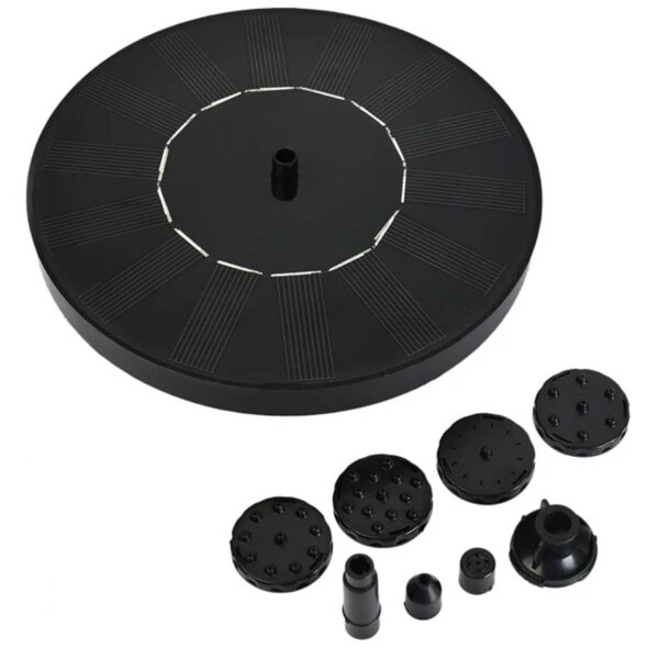 Solcelledrevet springvand til fuglebad 13 cm gul