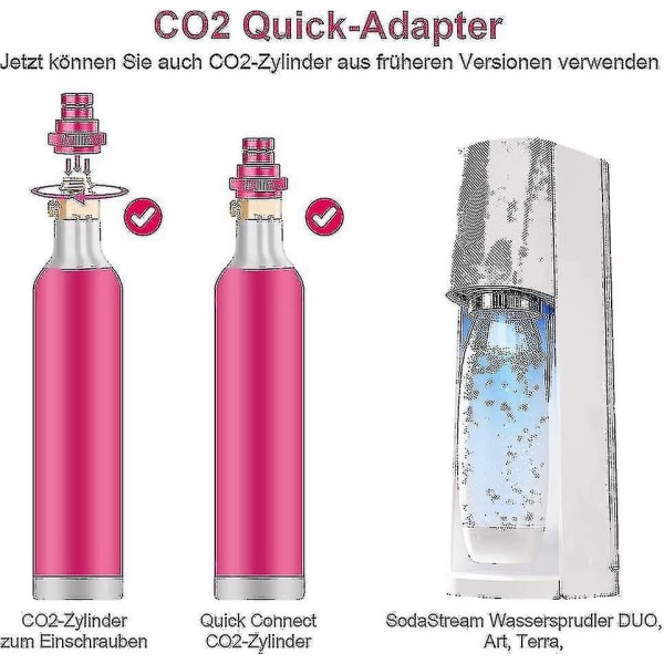 Quick Connect Co2-adapteri Sodastream-vesisprinklerille Duo Art, Terra, Tr21-4 - Jxlgv