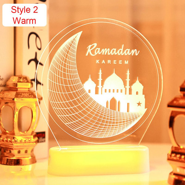 Eid Mubarak natlys Ramadan lanterne
