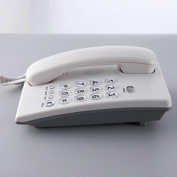 Fastnettelefon Hjem Kablet Fastnet Kablet Bordtelefon Opkalds-Wire Telefon Black