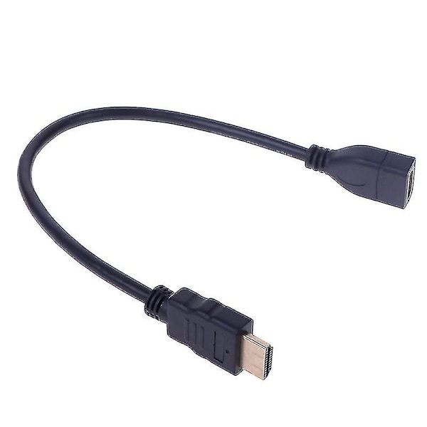 1 stk 15cm/30cm HDMI Han til Hun Forlængerkabel HDMI Beskytter Forlængerledning 0.15m