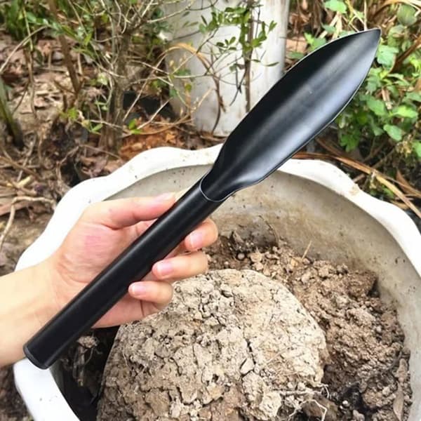 Trädgårdsspade Handspade för plantering, ogräsrensning, flyttning, utjämning, grävning och plantering (32 cm x 5 cm)