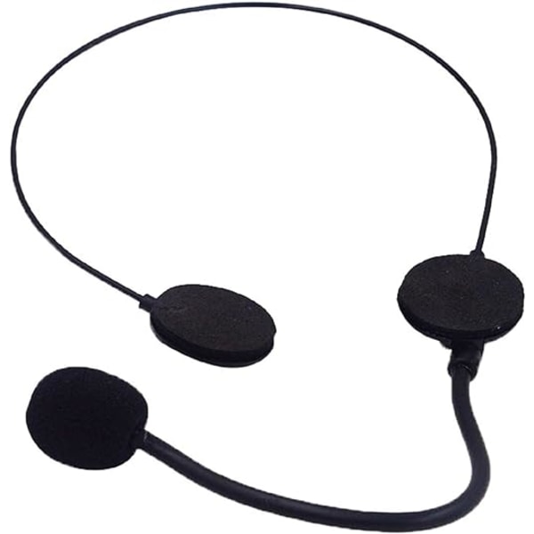 Radio Telefon Headset Prop Mikrofon Fancy kostyme Mikrofon Leke Cosplay Headpiece for Masquerade Ball Cosplay Party