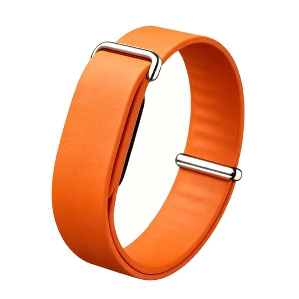Kellon ranneke Google Fitbit Airille, silikoninen urheiluranneke Orange Color