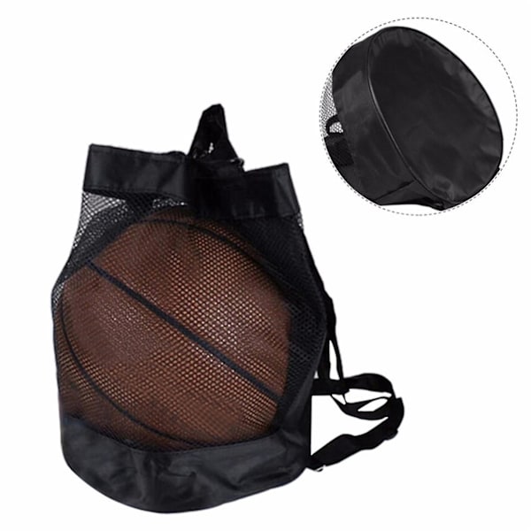 Basketbollryggsäck i Oxfordtyg, axelremsväska, messengerbag, basketbollväska Black