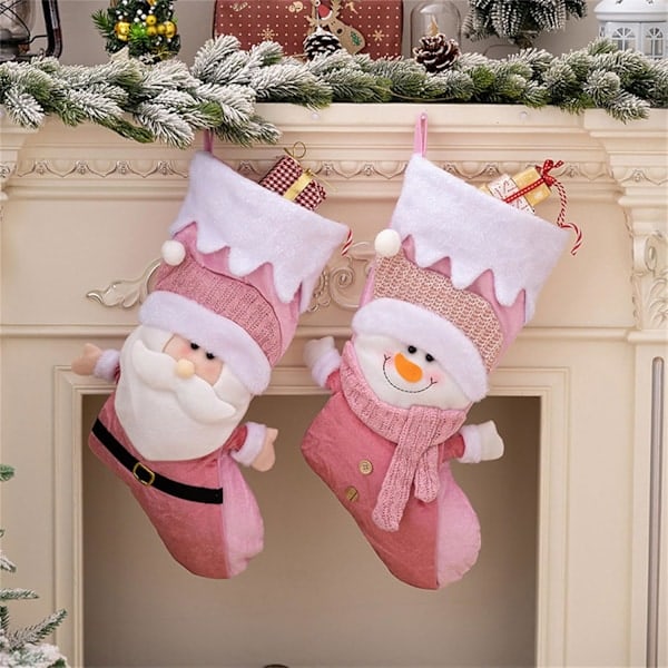 Godispåse Hängande Ornament Nordisk Julgran Dekoration Tomte Snögubbe Påse För Träd Dekoration, Äldre