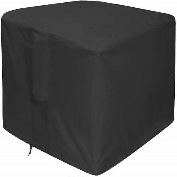 Ildstedsdæksel - Vandtæt 420D Heavy Duty Kvadratisk Patio Ildstedsbord Dæksel Sort (Kvadratisk - 82 x 82 x 61cm) - Passer til 32 tommer Ildsted/Skål Dæksel