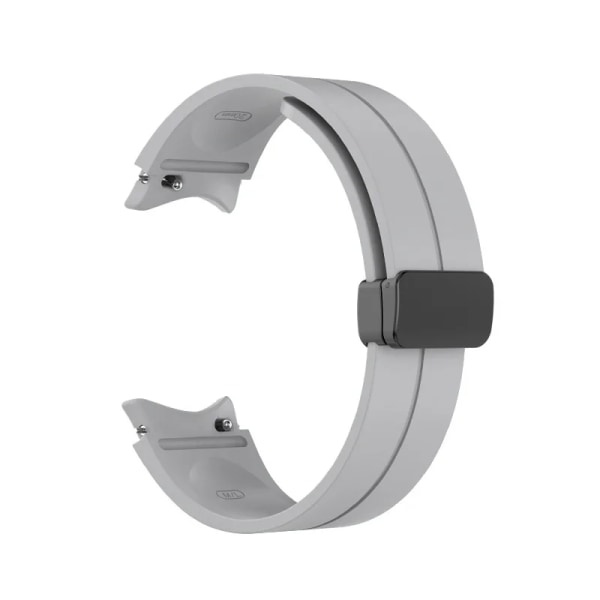 Saumaton silikonihihna Samsung Galaxy Watch 5/4 40mm 44mm 5 Pro 45mm alkuperäinen magneettinen rannekoru Watch 4 Classic -hihnaan light gray