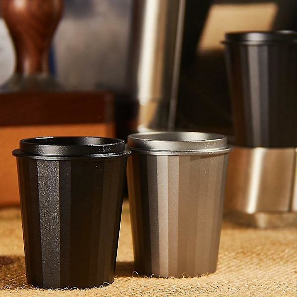 Kaffedoseringskop Snusekrus Pulverføderdel til 58 mm maskine (sølv+grå) (1 stk.)