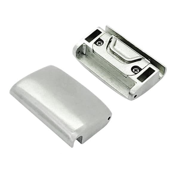 1 par urremstik Quick Release udskiftning rustfrit stål urrem adapter spænde til Garmin Fenix 5X 5S X5 Silver 20 mm