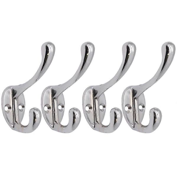 Krokar **4-PACK** Rock Vägg Dörr Klänning Badrum Klädhängare +Fästen HTQ Black
