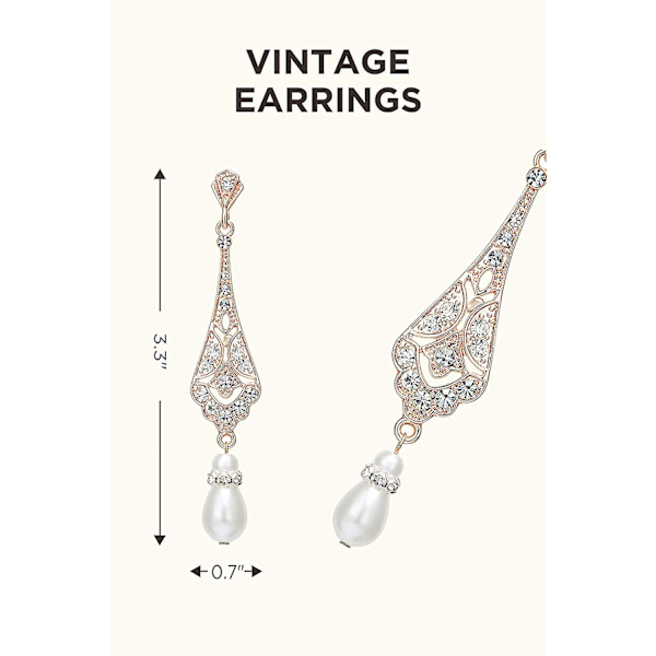 1920-tals Flapper Tillbehör Gatsby Kostymtillbehör Set 20-tals Flapper Huvudband Pärlhalsband Handskar Plast Hållare