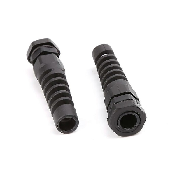 10 stk. Vanntette M12 PG7 Kabelkoblinger Spiral Strekkavlastning Beskyttelse