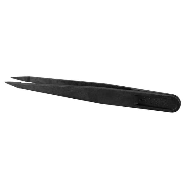 10 stk. Svart Plast Tip Hode Antistatisk Pinsett 12cm Lengde