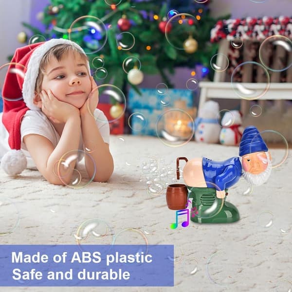 Jultomtens bubbelmaskin, rolig bubbelleksak