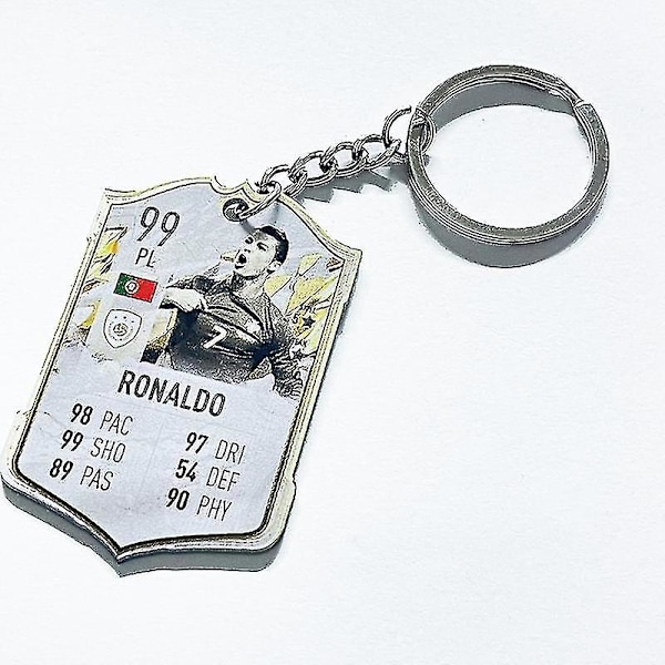 Jalkapallojoukkueen avaimenperä MM-kisat akryyliriipus Keychain Ronaldo Portugal 87