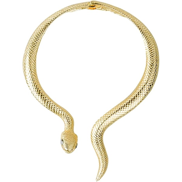 Vintage Snake Choker Halskjede Egyptisk Golden Snake Halskjede for kvinner