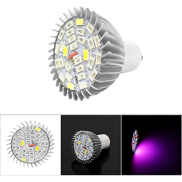 LED Vækstlampe GU10 120 Graders Bred Stråle Vinkel Bredt Spektrum Hydroponisk Blomster Grøntsags Vækstlamper 28W 220V