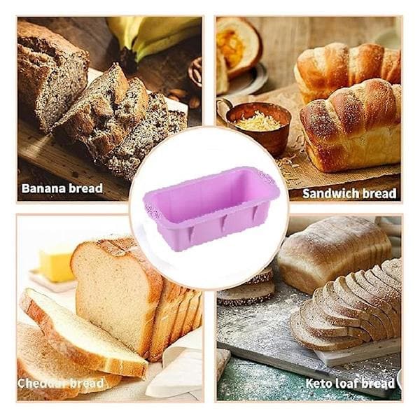 3 stk. silikone brødforme non-stick brødforme til bagning nem udløsning brødform perfekt til hjemmelavet brød kager