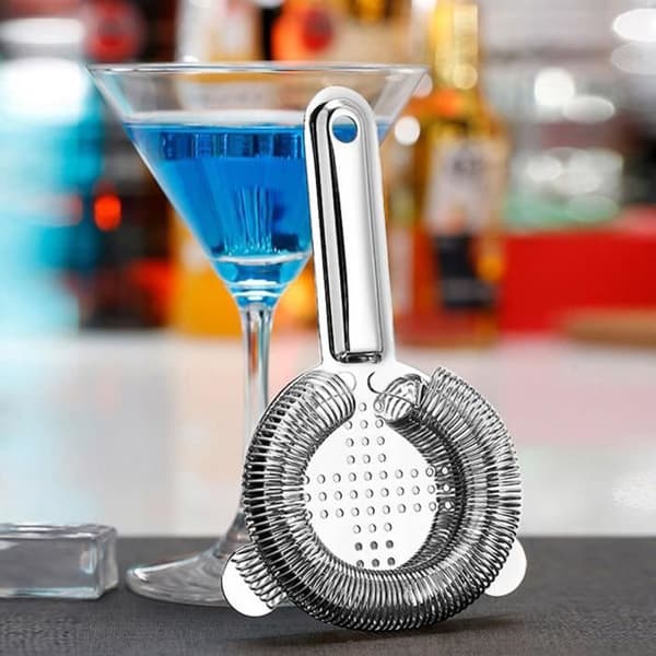 Cocktail Strainer - Rustfrit Stål - Krydsformet - Finmasket - Barværktøj - 84g