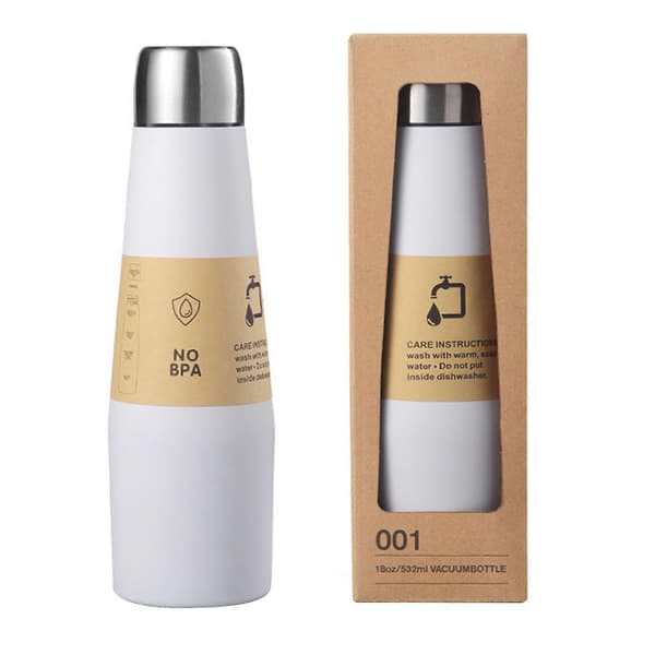 2026 NY Gradient 304 Rostfritt Stål Hoppkopp Läckagesäker Isolerad Vattenflaska 18 OZ. white