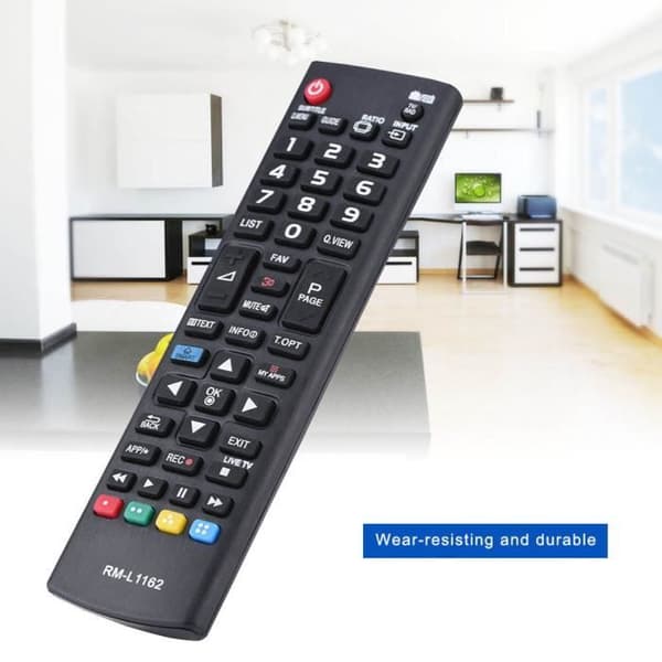 Universal fjärrkontroll - LCD TV - Slitstark - Låg strömförbrukning - 8 meters räckvidd