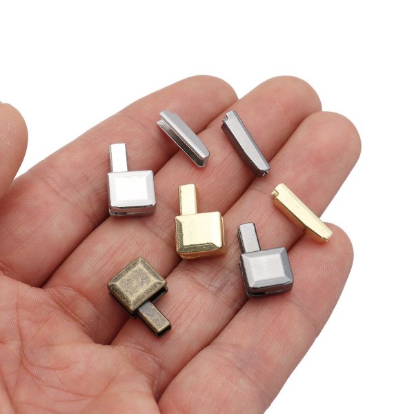 10 stk. Metal lynlås stopper reparation lynlås stopper black