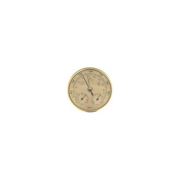 Barometer, väderstation med barometer och hygrometertermometer, 3-i-1 väggmonterad analog väderstation för inomhusbruk