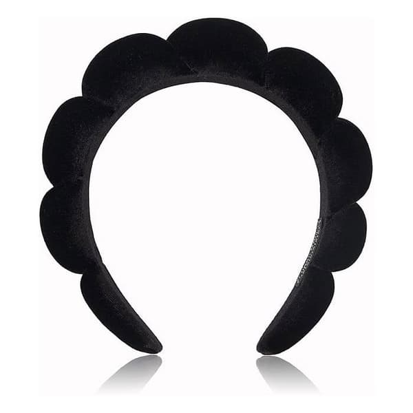 Kvinders svampehårbånd, dækker effektivt hår, velegnet til makeup og hudpleje.