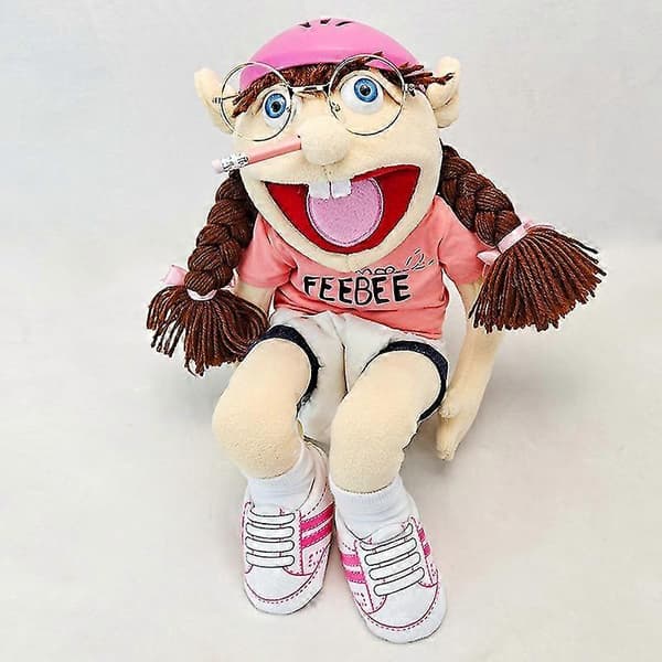 Jeffy Phoebe Syster Handdocka Plyschleksak Phoebe Hatt Handdocka Spel Fylld Docka Barnpresenter Phoebe