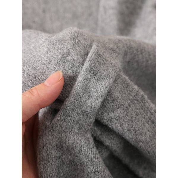 Damhalsduk Pashmina & Triangulär Sjal – Varm Lång Sjal för Fest & Vinterbruk Ljusgrå Light Gray