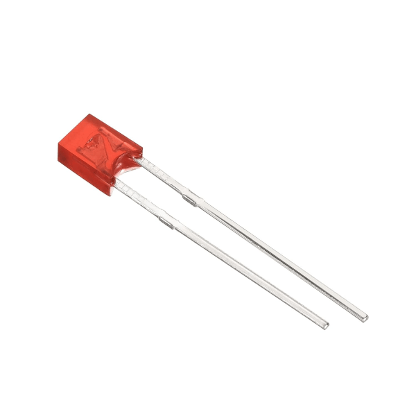 2x3x4mm x LED-lyslampe, 150 stk rektangulær lysende diode for elektronisk komponentindikator, rød