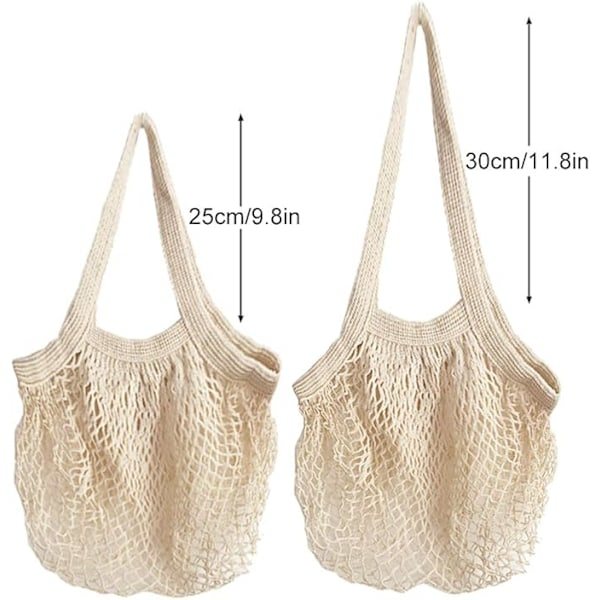 Mesh indkøbspose, skuldertaske, bomulds skuldertaske