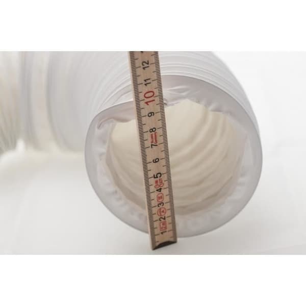 Fleksibel PVC-luftudstødningsslange, diameter: 100/102 mm, længde: 3 m, til aircondition, tørretumblere, emhætter