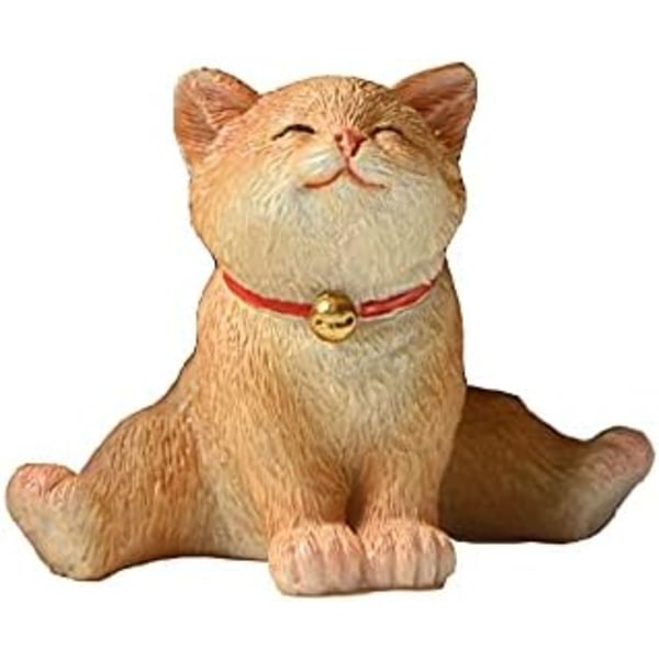 Miniatyr Fairy Garden Cat Figurines- Mini Joy Yoga Cat Statue