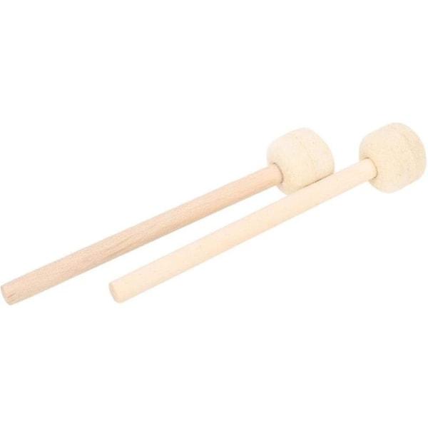 2 stykker højkvalitets uldpind Mallet Hammer træhåndtag præcisionsinstrument tilbehør