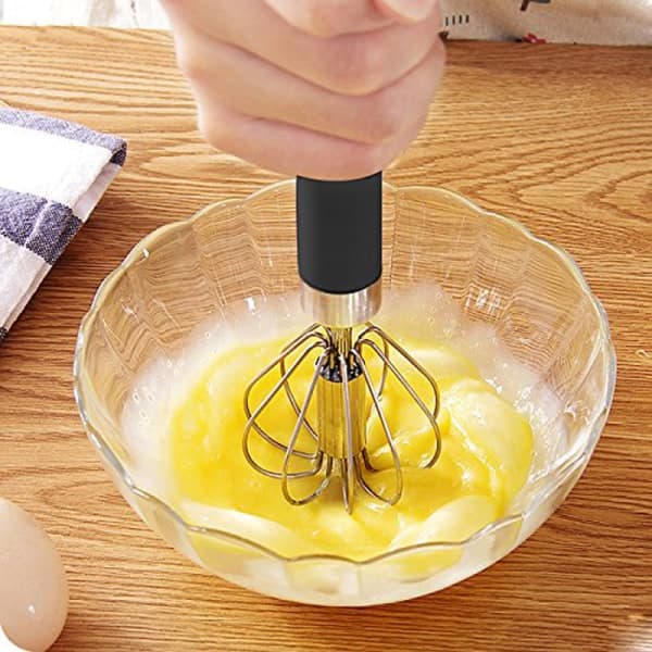 Semi-automatisk mixer Æggepisker Selvroterende rustfrit stål B