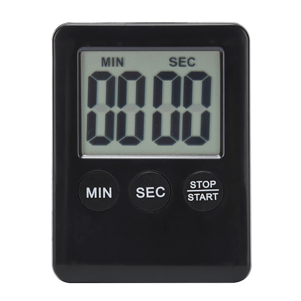 Digital Timer med Magnet - Köksklocka svart black