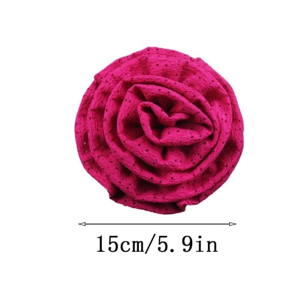 Stor blomst broche stof håndlavede brocher purple