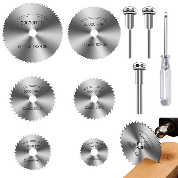 Dremel 6-delars HSS-sågbladssats
