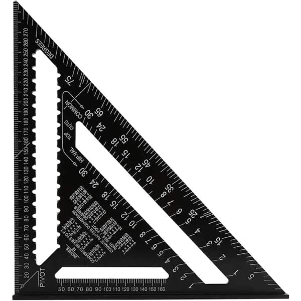 Tommers Imperial Triangle Protractor - Aluminiumlegering Triangle