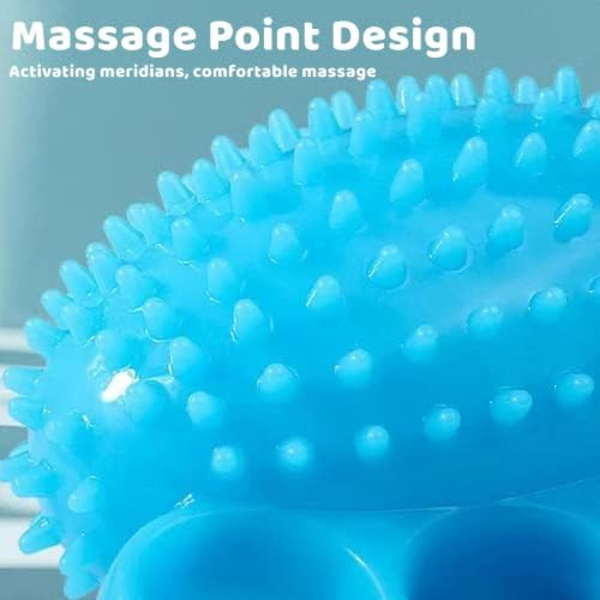 Fingertränare Fingertränare Grip Ball Squeeze Balls Stress Balls Styrka Handövningsboll för äldre människor Vuxna och barn(Blå)
