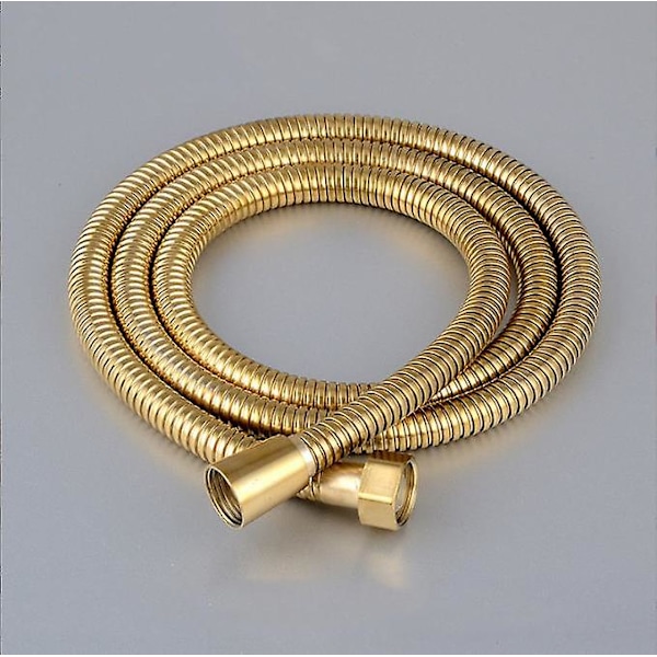 Guld duschslang krom rostfritt stål duschslang anti-twist anti-explosion 1.5m