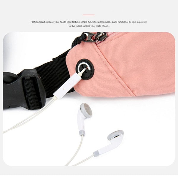 Vyötärölaukku Vedenpitävä rintalaukku Matkapuhelinlaukku pink