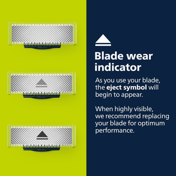 Høykvalitets erstatningsblader for Philips OneBlade - 3 stk